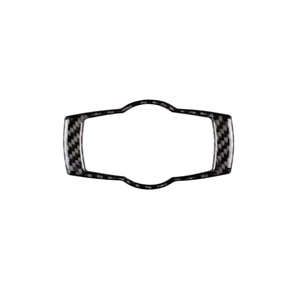 Auto Interieurleisten Carbon-Faser-Auto-Scheinwerfer-Schalter-Knopfrahmen-Abdeckungs-Ordnungs-Auto-Innenaufkleber-geeignete Verwendung for BMW 3er E90 E92 E93 Zubehör Interieurleisten(Black Color) von SkyjOy