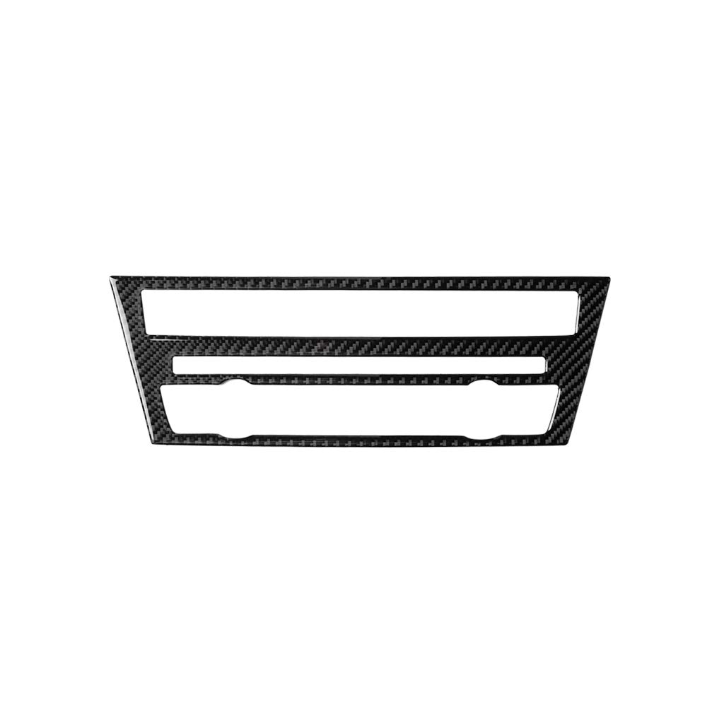 Auto Interieurleisten Geeignet for BMW 5er GT F07 2010–2016, Kohlefaser, Innensteuerung, CD-Panel, Verkleidung, Aufkleber, Autoinnenausstattung Interieurleisten(Noir) von SkyjOy