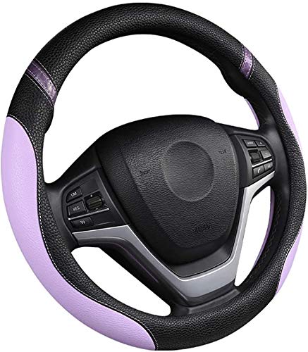 Lenkradbezug Universelle Lenkradabdeckung for modische, niedliche Lenkradabdeckung for Auto 15 Zoll Lenkrad BezüGe(Purple) von SkyjOy