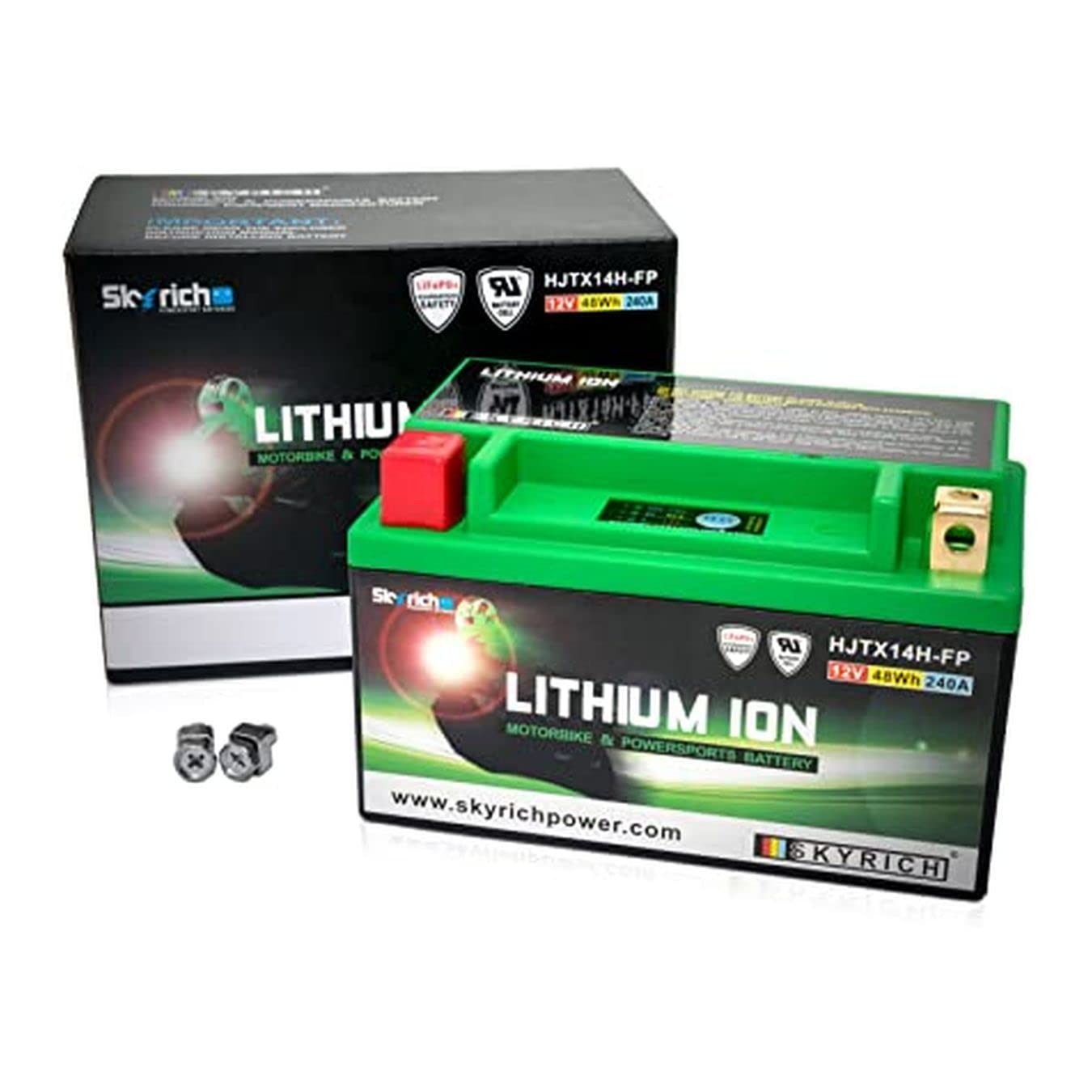 HJTX14H-FP Lithium-Batterie Skyrich YTX14-BS LiFePo4 612276 YTX14BS Motorrad Roller Quad Cross von Skyrich