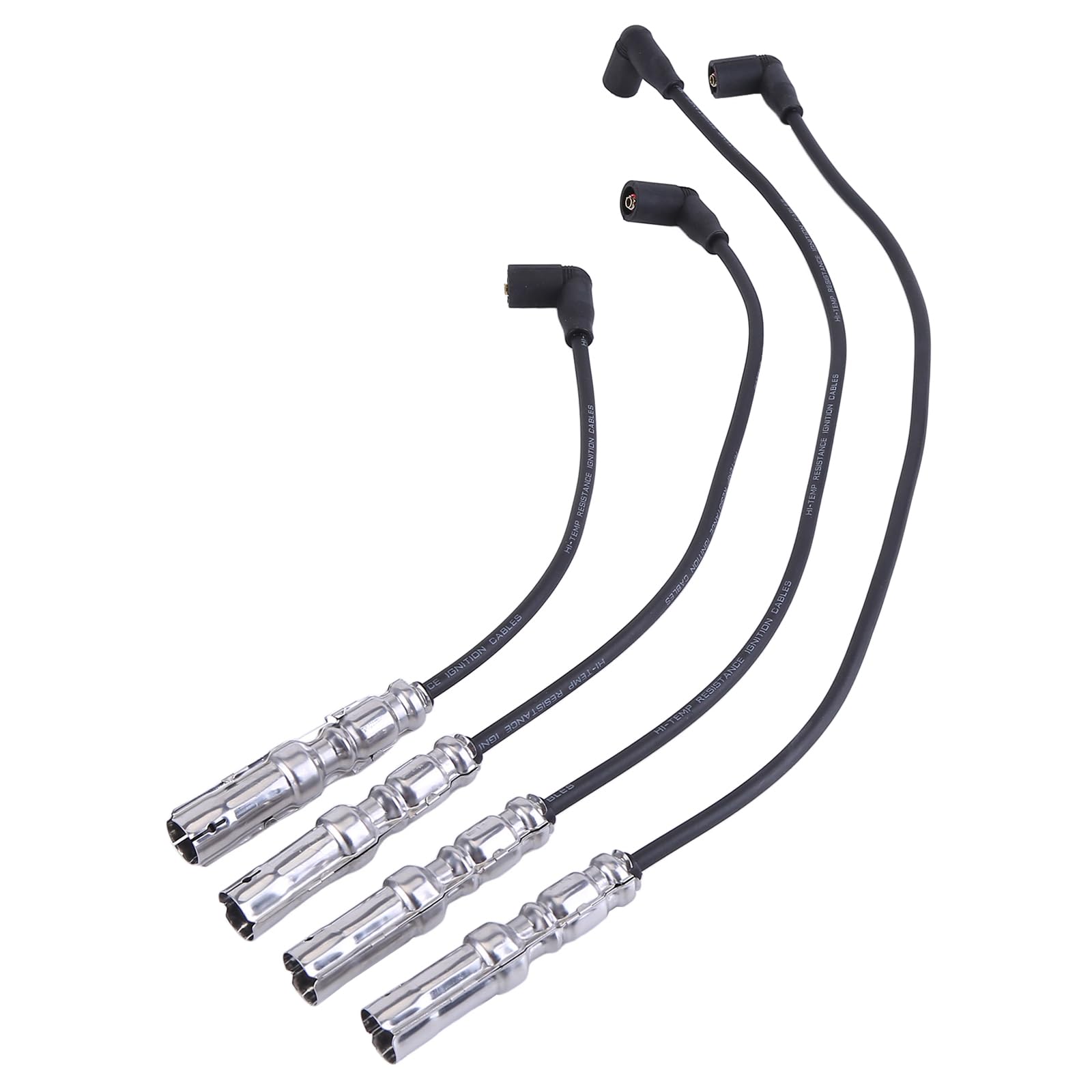 Slakerbe 4PCS Zündkabelsatz Zündungskabel Zündkerzenstecker, 06A905409M 06A905409P 06B905431A 06B905433A Zündungskabel kompatibel mit A3 A4 S*eat A*LTEO E*XEO S*KODA O*CTAVIA G*OLF 4 5 6 1.6 2.0 von Slakerbe