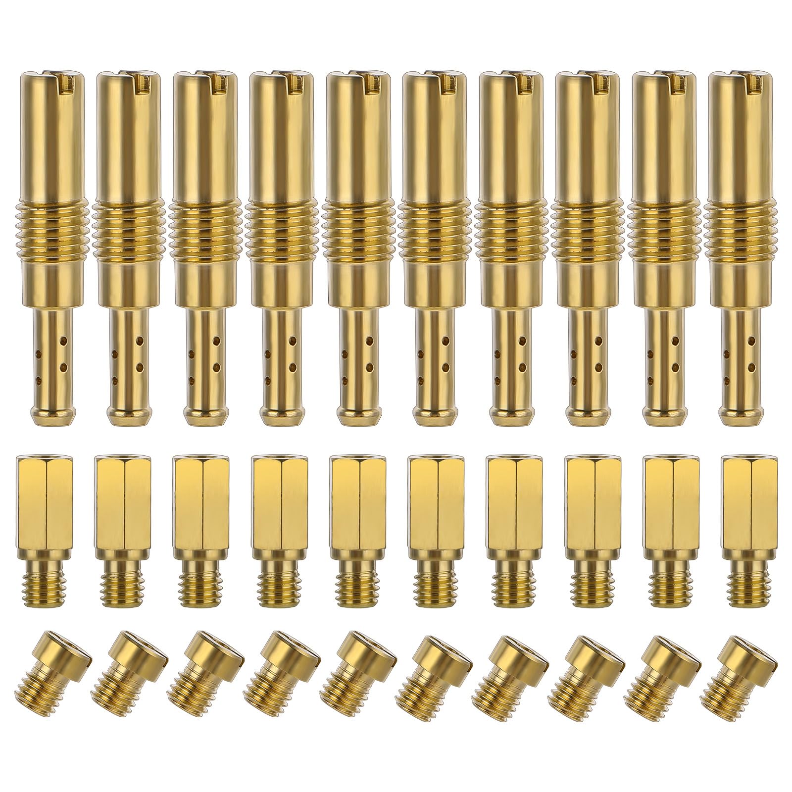 Motorrad-Vergaser Düsen Set, 30 Stück Hauptdüse und Langsame Pilotdüsen, mit Reinigungsset, Vergaser Düse Hauptdüsen Kit Motorrad Teile Zubehör für PWK PE Keihin CVK GY6 Automotorradpflege von Sliverdew