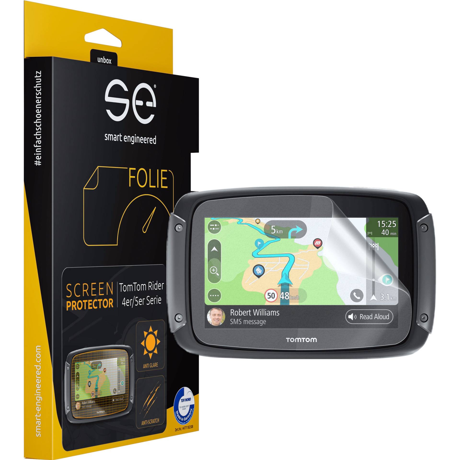 Smart Engineered Navi-Schutzfolie entspiegelnd 2er Set für Garmin Zumo 660 von Smart Engineered