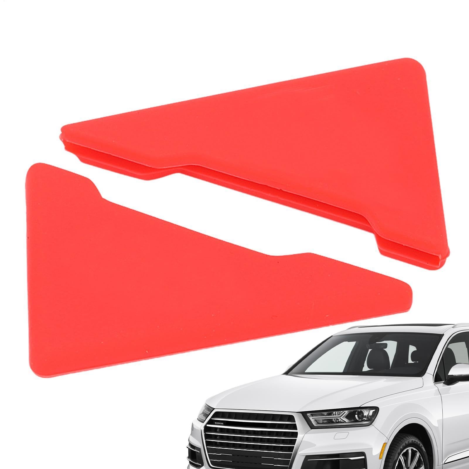 Autotürkantenschutz, Seitentürschutz für Fahrzeuge, Set von 2 Silicon Decorative Door Corner Protector, Anti-Collision-Auto-Kratzfilm, Triangle Automotive Winle Aufkleber zum automatischen von Smileshiney