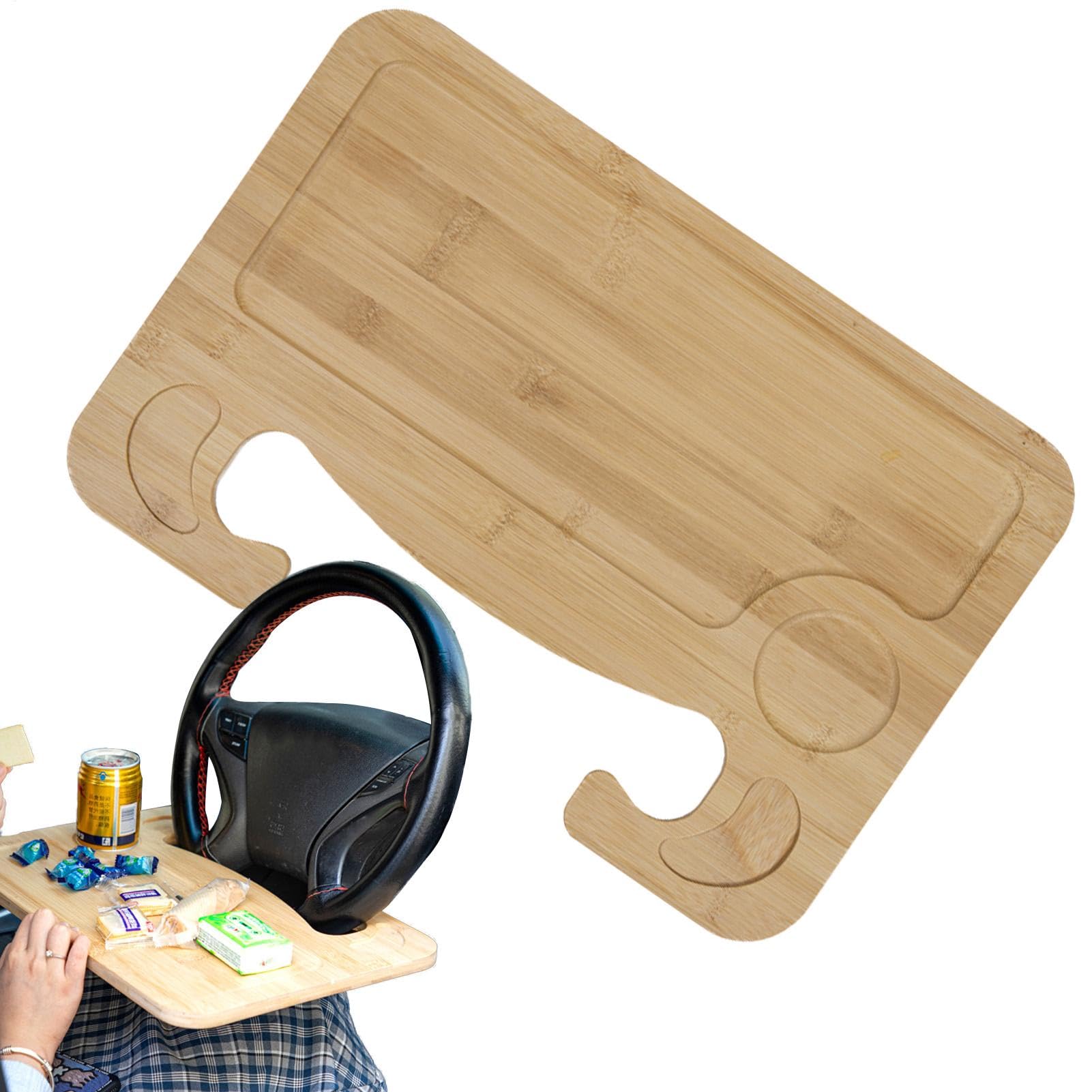 Smileshiney Lenkradablage,Auto-Lenkradablage - Lenkrad-Laptophalter,Mehrzweck-Autositzständer zum Essen, Lenkrad unter der Tischkonsole, Lenkradtablett von Smileshiney