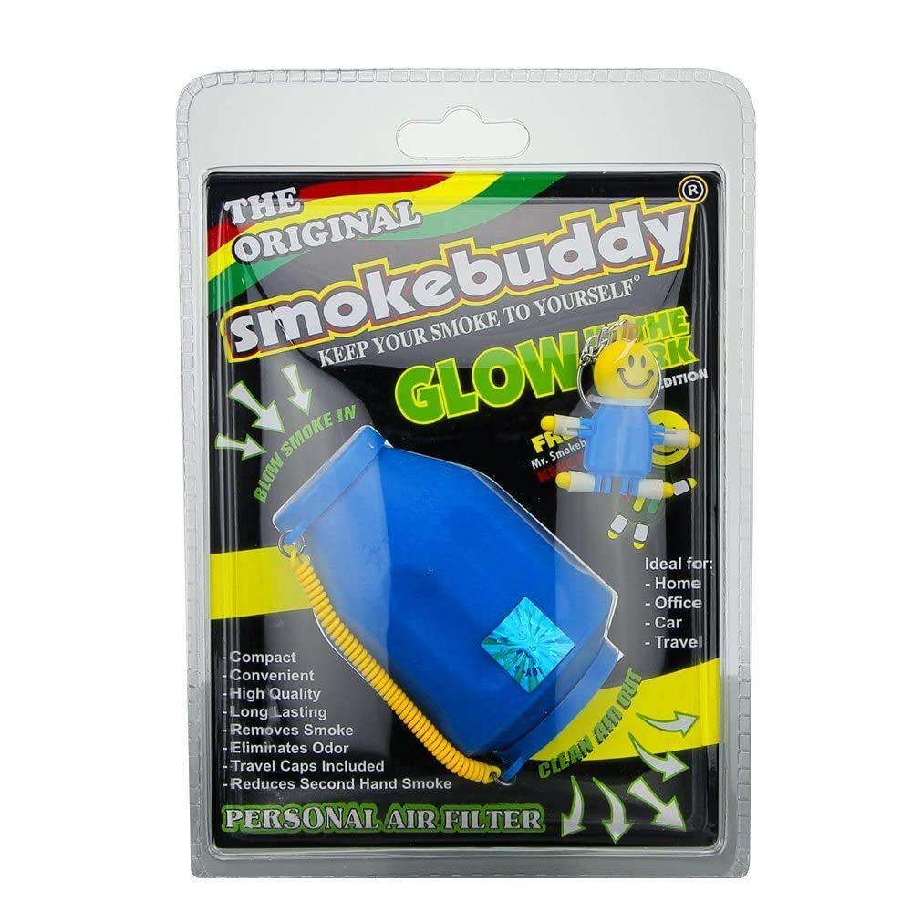 Smokebuddy Original Personal Air Filter Blue Glow in The Dark von Smoke Buddy