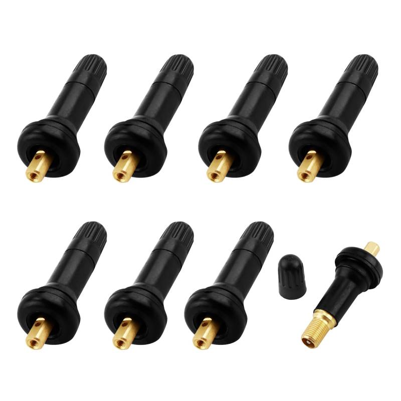 8 Stück Ventil für Schrader Sensor, Gummiventil Ersatz für TPMS, Reifendrucksensor für Reifendruckkontrollsystem, Tpms Ventil Reifen Sensor für Auto von Smomend