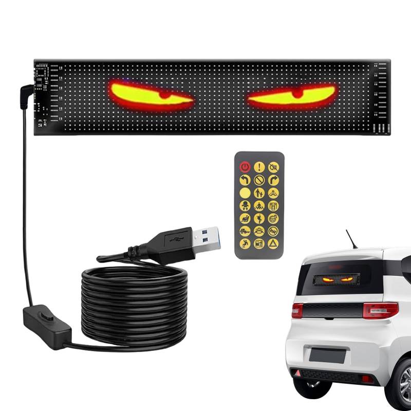 RGB Devil Eye Lampe, Bunte Augenlampe Für Auto, LED Eyes Auto, Autofensterbeleuchtung, Devil Eye Autozubehör, Programmierbare Flex-Fahrzeuganzeige, Intelligente Autobeleuchtung Für Autofenster, KTV von Snsengg