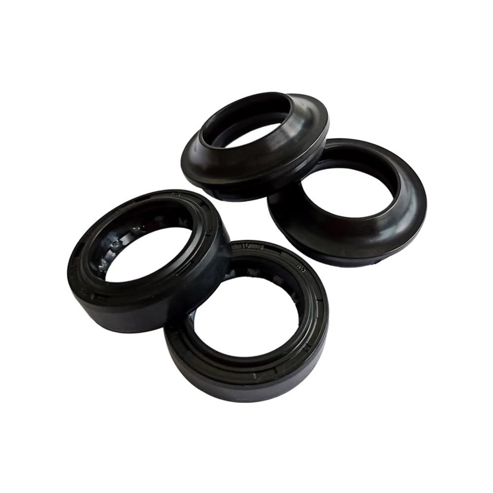 27x37x7,5 27 * 37mm Motorrad Zubehör Front Absorber Gabel Dämpfer Welle Suspension Öl Dichtung Fixer 27 37 Staub Abdeckung Kompatibel(2pc Seal 2pc Cover) von SoKOIUU