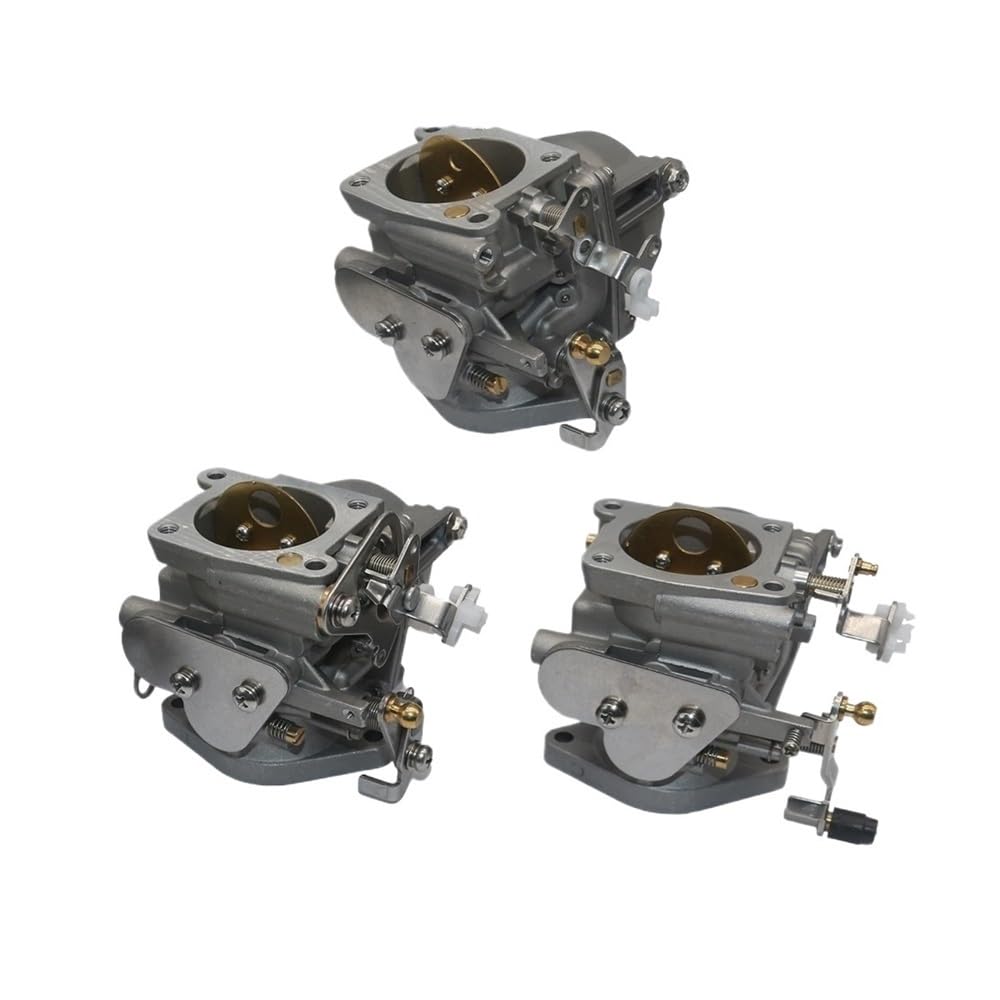 3er-Pack Vergaser, kompatibel mit Außenbordmotoren mit 75 PS, 80 PS, 90 PS, Motor 6H1-14301 14302 14303, Kraftstoffsystem von SoKOIUU