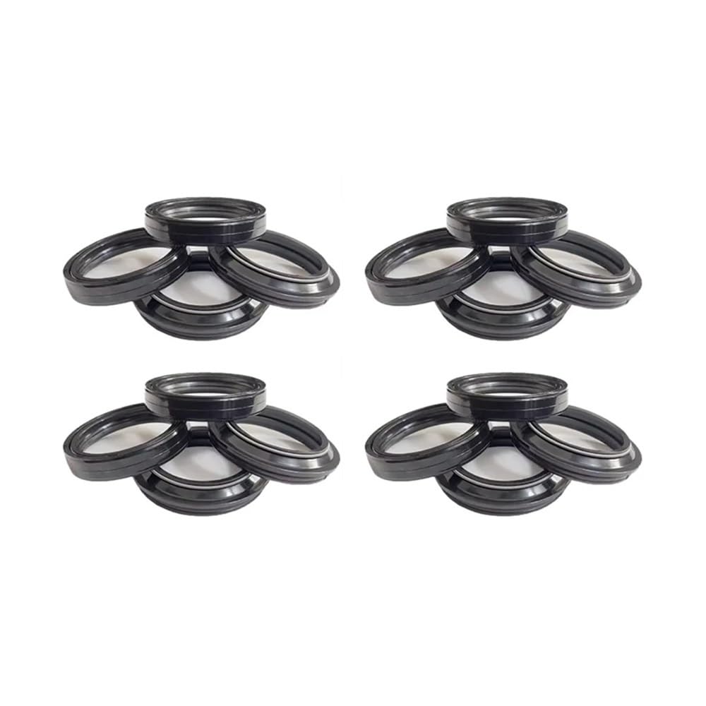 43x54 Gabel Dämpfer Welle Öl Dichtung Retainer Staub Abdeckung Kompatibel Mit DL650 DL650X DL650XA DL VS VS 650(8pc Seal 8pc Cover) von SoKOIUU