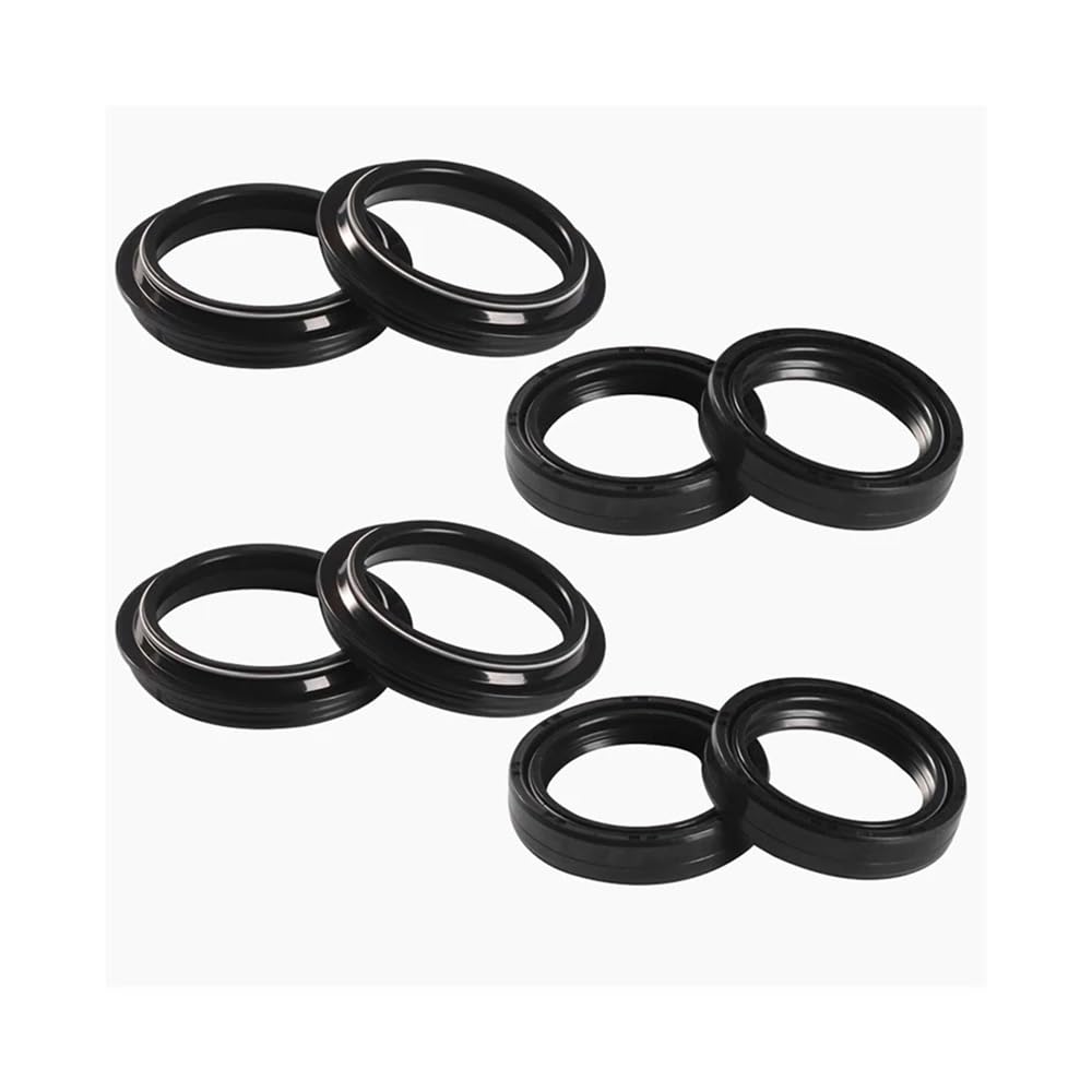 43x54x11 43 * 54 Motorrad Gabel Dämpfer Welle Öl Dichtung Retainer 43 54 Staub Abdeckung Kompatibel mit YZ490 YZ490U YZ 490 U 88(4pc Seal 4pc Cover) von SoKOIUU