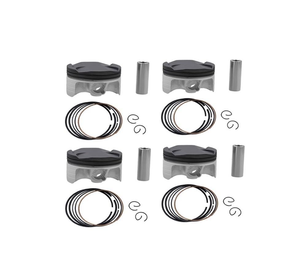 ERSATZTEIL 1/4 Set Motorrad 75mm Kolbenringbolzensatz Kompatibel mit CBR1000 2R CBR 1000 2R 2004-2007 13103-MEL-010 13031-MEL-010(4 Sets 75.25mm) von SoKOIUU