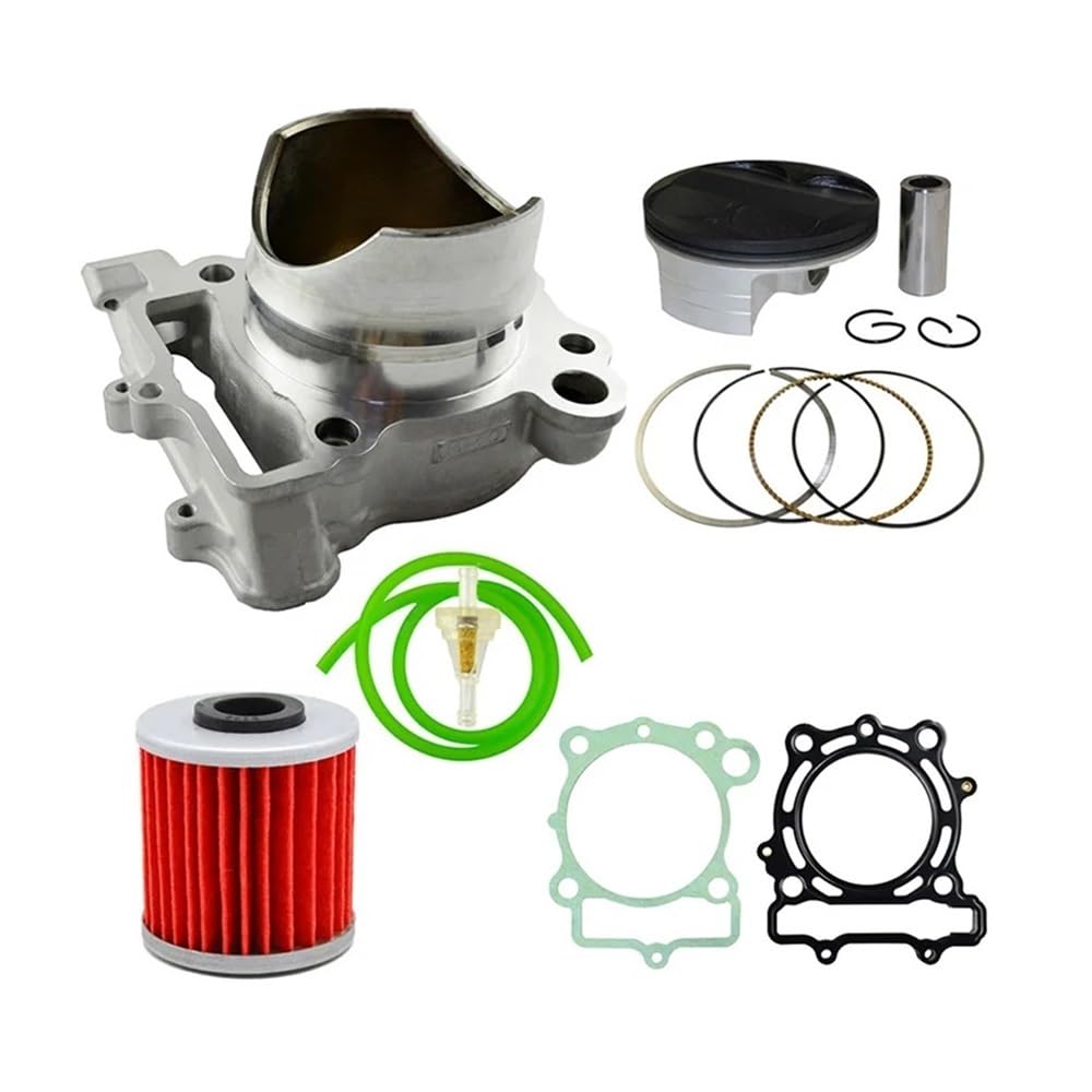 ERSATZTEIL Motorradmotor, 77 Mm Zylinderblock & Kolben & Kolbenringe, Öl & Kit, kompatibel mit KXF250 2009-2016 von SoKOIUU