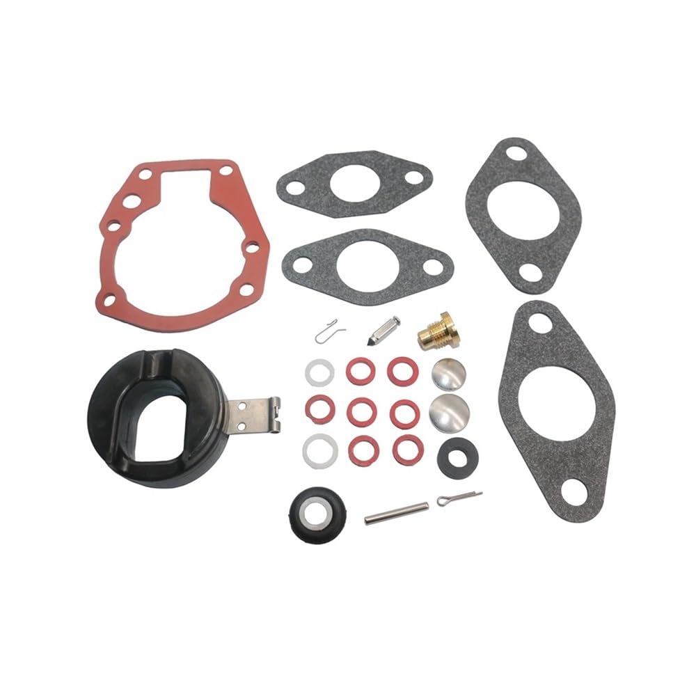 Vergaser-Kit mit Schwimmer 382048, kompatibel mit 2-Takt-Motoren 1,5 2 3 5 5,5 6 7,5 10 15 18 20 P 383052 398532 18-7043 von SoKOIUU