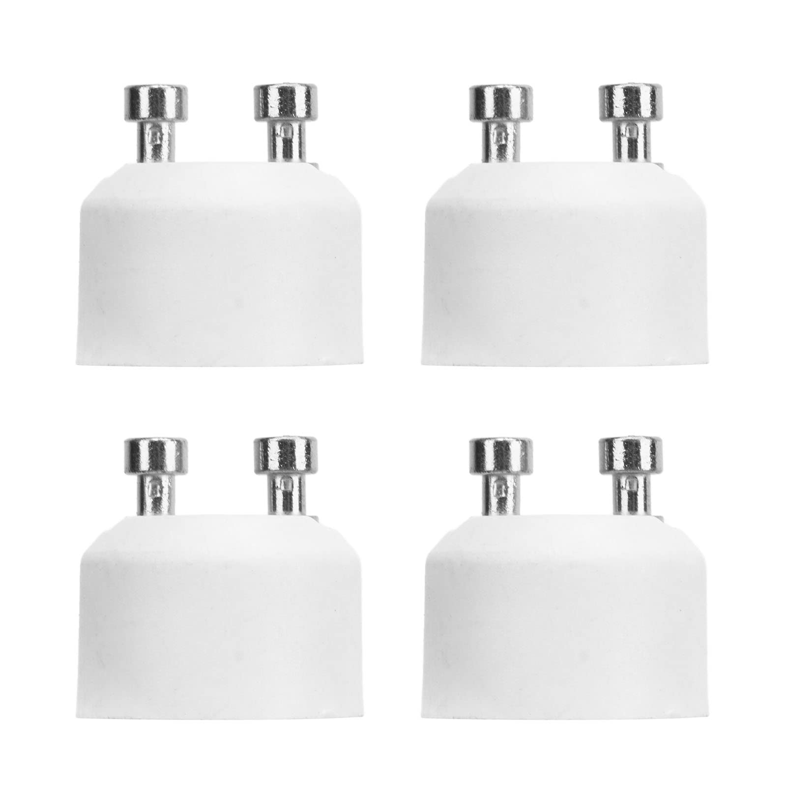 GU10-Sockel,4 Stück GU10 auf MR16-Adaptersockel,Hitzebeständiger Lampenfassungskonverter für LED-Halogenlampen,GU10 auf MR16-Lampenfassung,GU10 auf MR16-Adapter,GU10 auf MR16-Lampensockel-Adapter von Socobeta