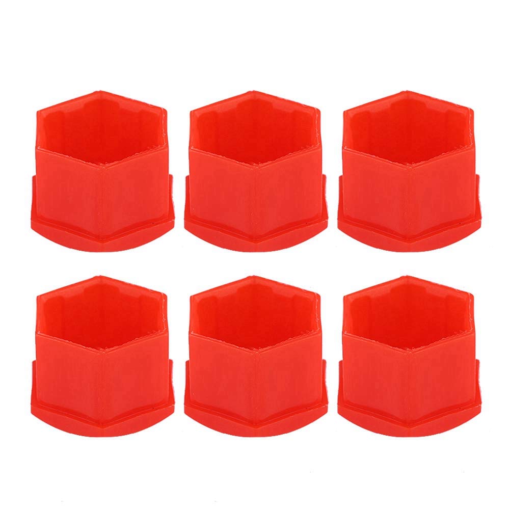 Socobeta 20PCS 21mm Radmutter Abdeckung Auto Felge Schutzkappen Auto Nabe Schraube Schutz für Auto Felge (Rot) von Socobeta