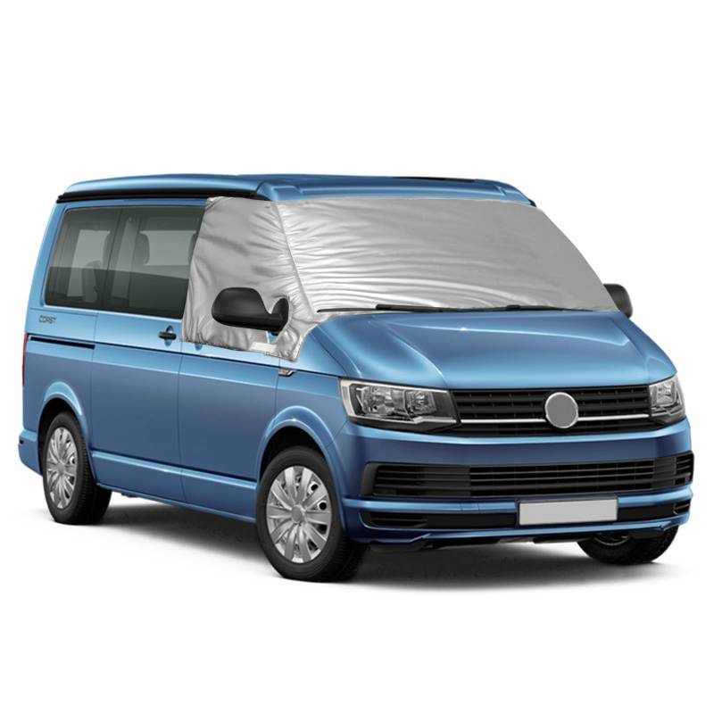 Auto Windschutzscheiben Abdeckung Ersatz für VW T4, Frontscheiben Sonnenschutz, 100% Verdunkelnd, Blockiert UV Strahlen, Wetterfeste Frontscheibe Wrap Cover von Soekodu