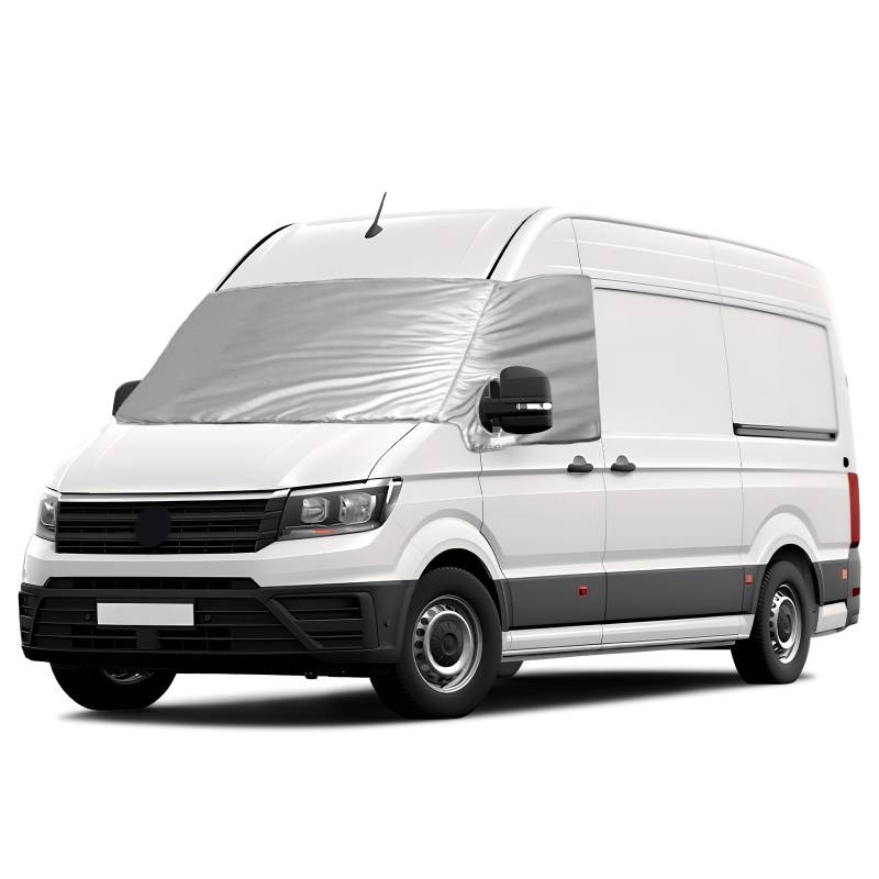 Frontscheibe Wrap Cover Ersatz für VW Crafter 2018-2023 / Grand California, Auto Windschutzscheiben Abdeckung, 600D Luxus Sonnenschutz Wasserdichtes Schnee-Eisschutz, Staubschutz von Soekodu