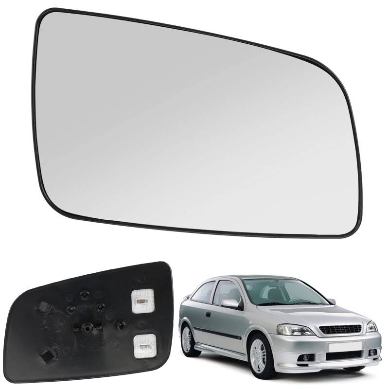 Spiegelglas Ersatz für Opel Astra G 1998-2004, Außenspiegel Glas Asphärisch, Außenspiegel Verstellbar Geeignet, Umkehrlinse Rückfahrglas Spiegel (Astra G-Rechts) von Soekodu