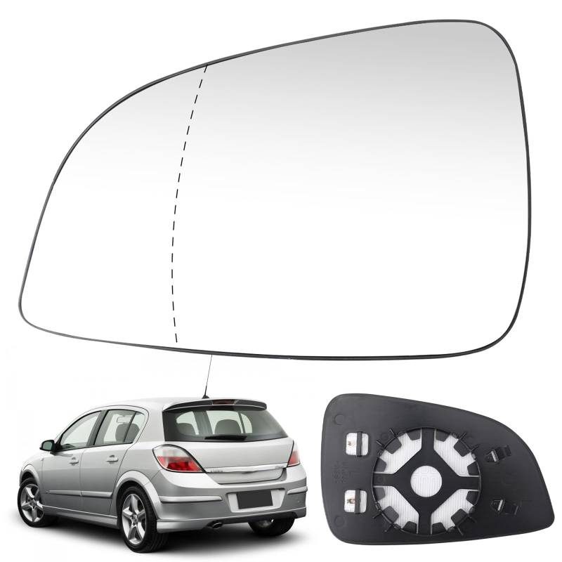 Spiegelglas Ersatz für Opel Astra H/GTC 2009-2013, Außenspiegel Glas Asphärisch, Außenspiegel Verstellbar Geeignet, Umkehrlinse Rückfahrglas Spiegel (Links) von Soekodu