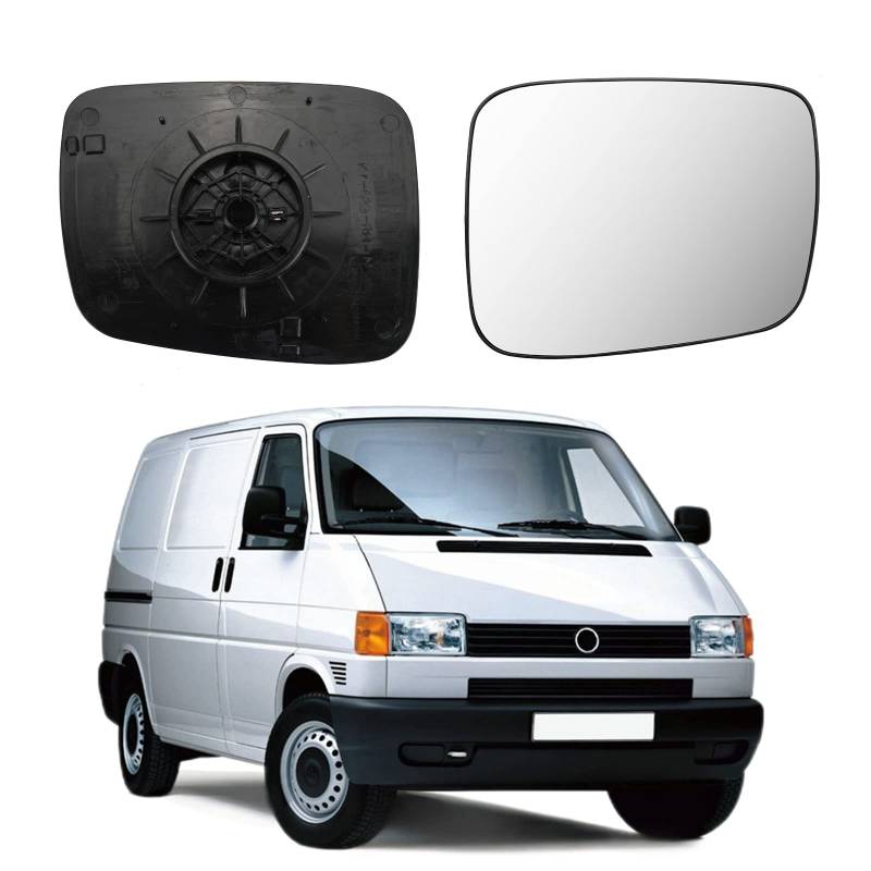 Spiegelglas Ersatz für VW T4 1990-2004, Außenspiegel Glas Asphärisch, Außenspiegel Verstellbar Geeignet Keine Heizfunktion, Umkehrlinse Rückfahrglas Spiegel (Rechts) von Soekodu