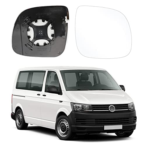 Spiegelglas Ersatz für VW T5 (2010-2015) T6 (2016-2021), Außenspiegel Glas Asphärisch Ersatz für VW Transporter Caravelle(2014-2018), Verstellbar Geeignet Umkehrlinse Rückfahrglas Spiegel (Rechts) von Soekodu