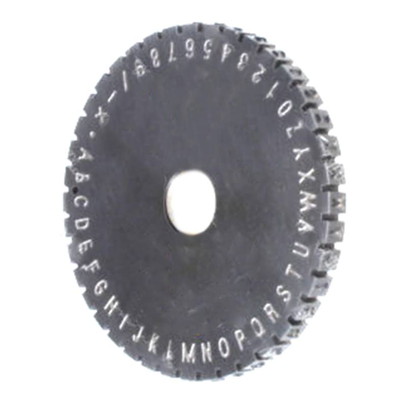 Sogoparts 6 mm Radbuchstabe, kompatibel mit halbautomatischen Blechprägegeräten, Metallstempeldruckern von Sogoparts