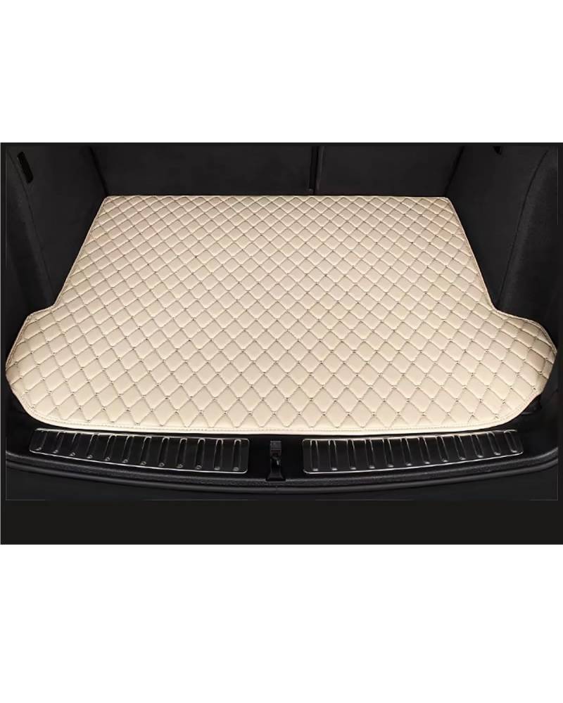 Kofferraummatte Für Aveo Für Schrägheck 2011 2012 2013 2014 2015 2016 Stamm Liner Fracht Fuß Pads Produkte Teile Auto Stamm Matten Kofferraumwanne(Beige) von Sohini