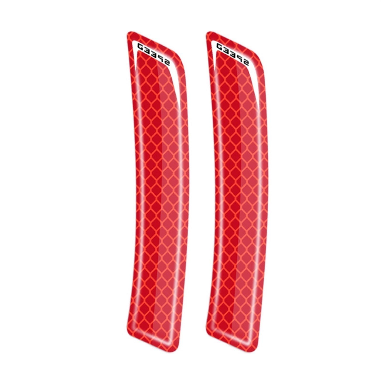 2Pcs Auto Sicherheit Warnung Aufkleber Mark Auto Reflektierende Aufkleber Band Reflektierende Streifen Außen Zubehör (Color : Red) von SolGlo