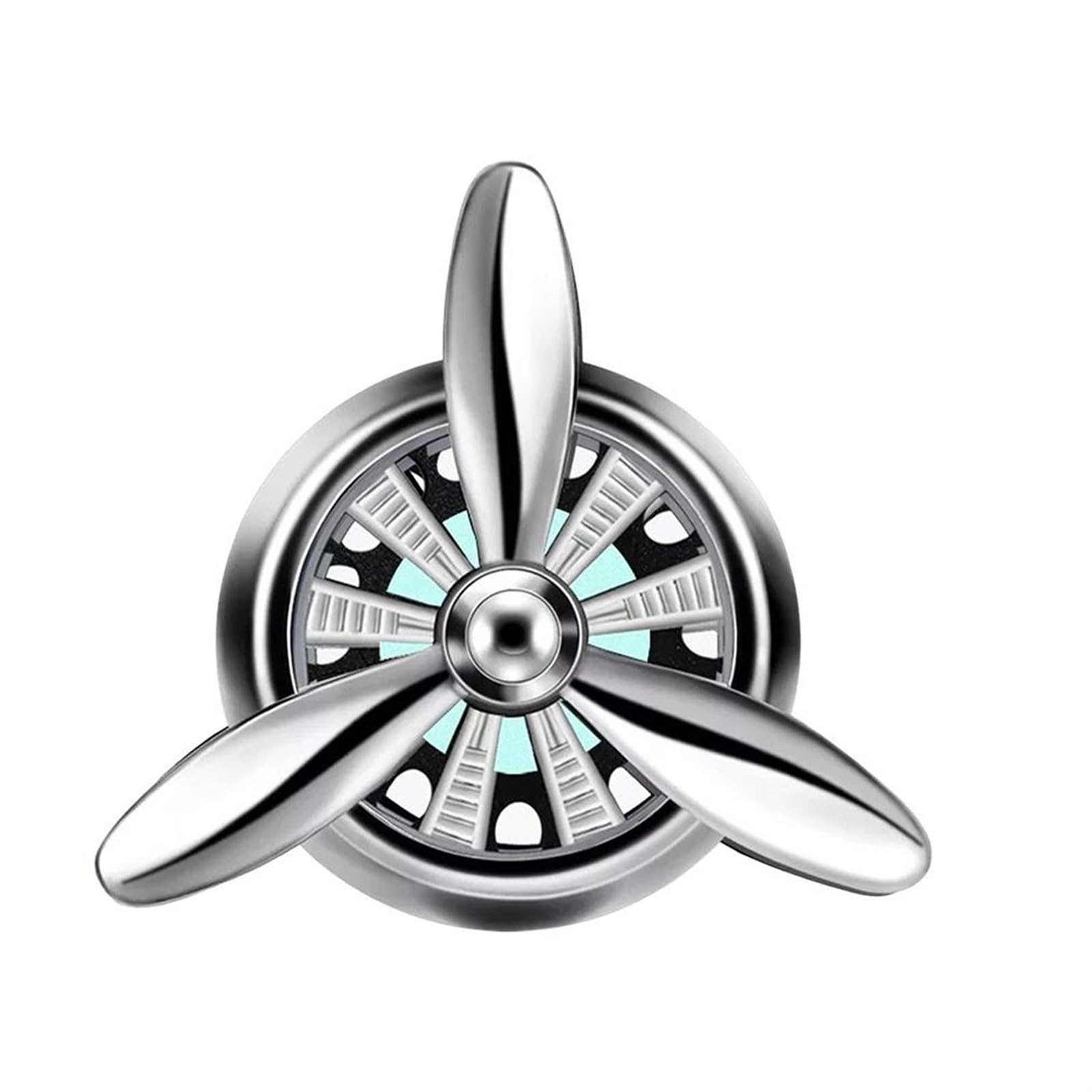 Auto Lufterfrischer Vent Clip Air Force Propeller Form Frische Familie Dekor Auto (Color : Silver) von SolGlo