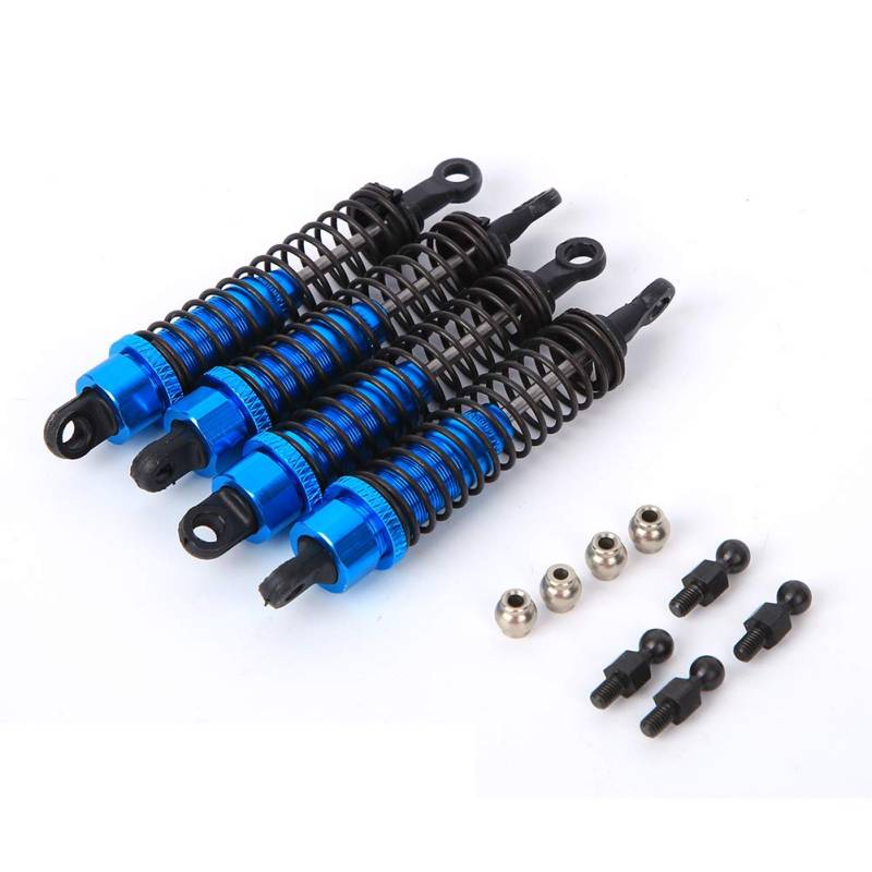 Vbest life RC Car Stoßdämpfer vorne und hinten, 80MM RC Car Stoßdämpfer vorne und hinten Zubehör für RGT 136100 1/10(Blau) von SolUptanisu