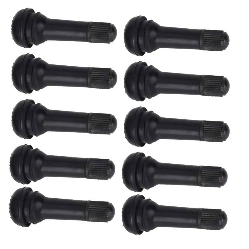 Valvola Ruota Auto,Ventilschaft, 10Pcs Tr414 Wheel Snap Reifen Ventile Stem Mit Staubkappe Ohne Ventileinsatz Für ATV Auto Motorräder Fahrräder LKW Klimaanlagen von SolUptanisu