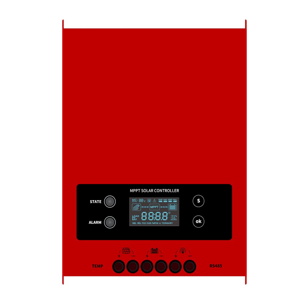 SolaMr MPPT 60A Solarladeregler 12V/24V/36V/48V Intelligenter Identifikations-Buck-Solarladeregler Solarpanel-Batterieregler mit LCD-Display RS485-Schnittstelle - 60A von SolaMr