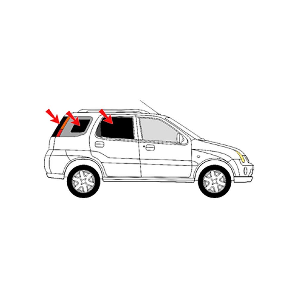 Solarplexius Auto-Sonnenschutz Scheiben-Tönung für Suzuki Ignis Bj. 03-08 Komplettsatz Keine Folie von Solarplexius