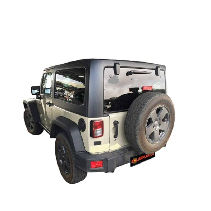 Solarplexius Auto-Sonnenschutz Scheiben-Tönung passgenau für Jeep Wrangler JK 3-Türer Bj. 11-18 Komplettsatz Keine Folie von Solarplexius