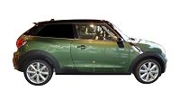 Solarplexius Auto-Sonnenschutz Scheiben-Tönung passgenau für Mini Cooper Paceman R61 13-16 Komplettsatz Keine Folie von Solarplexius