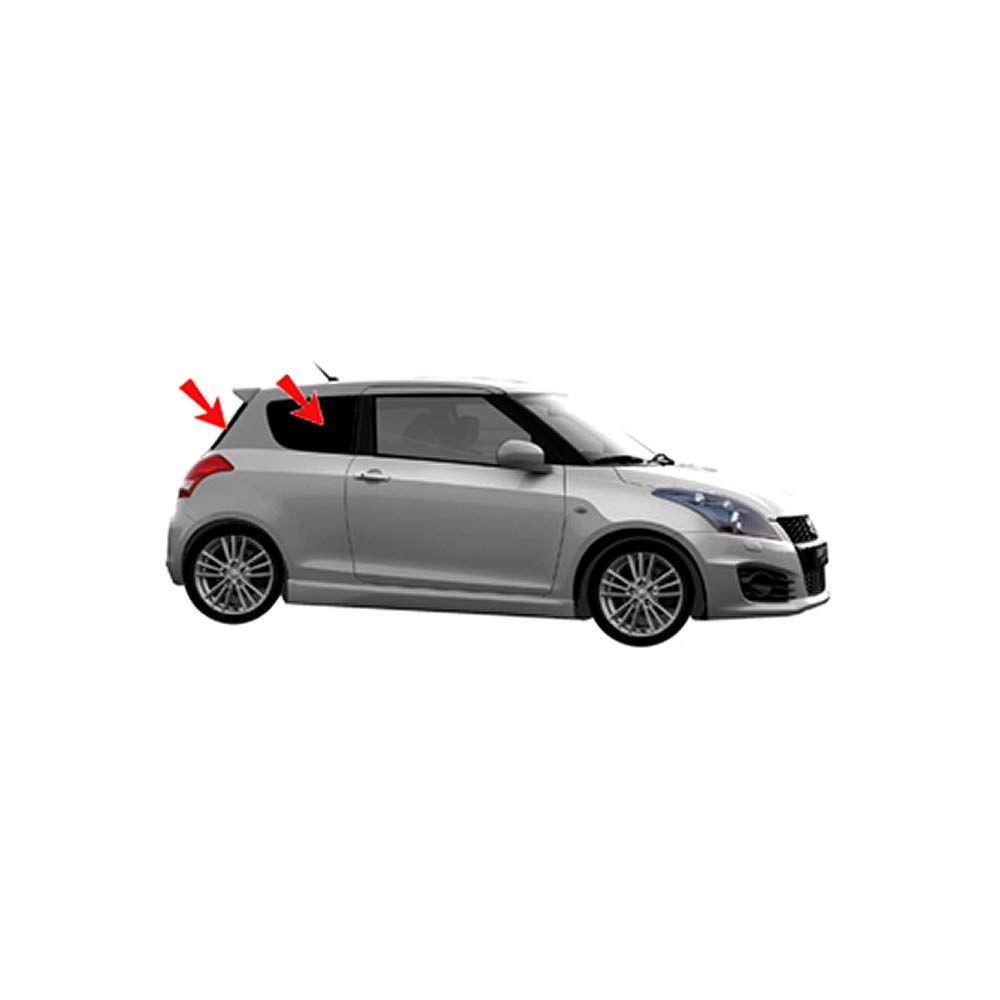 Solarplexius Auto-Sonnenschutz Scheiben-Tönung passgenau für Suzuki Swift IV 3-Türer Bj. 10-17 Keine Folie Komplettsatz von Solarplexius