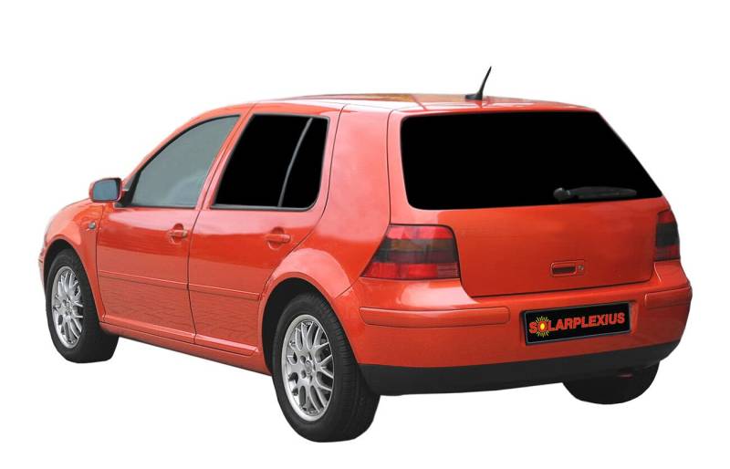 Solarplexius Auto-Sonnenschutz Scheiben-Tönung passgenau für VW Golf III 5-Türer mit 3. Bremslicht Bj. 91-97 Keine Folie Komplettsatz von Solarplexius