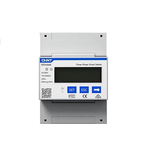 Chint DTSU666 Stromzähler Dreiphasiger mit 3x Wandlermessung 250A CT (Current Transformer) für Photovoltaik, Kompatibel mit Hoymiles DTU-Pro und DTU-Pro-S von Solarsys