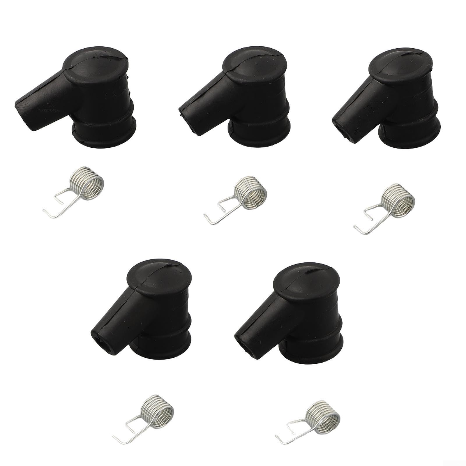 Solaughguy Kettensägen-Ersatzteile, 5 Sets Zündspulenkappe und Federn, Ersatzteile kompatibel mit 4500 5200 5800 Modellen, für 2-Takt-Modelle Solaughguy Kettensägen-Ersatzteile, 5 Sets Zündspulenkappe und Federn, Ersatzteile kompatibel mit 4500 5200 5800 Modellen, für 2-Takt-Modelle von Solaughguy