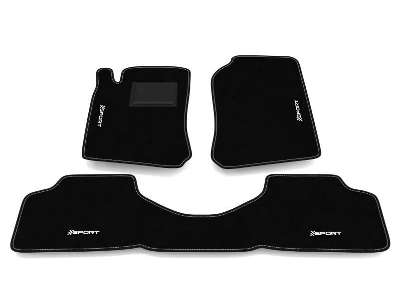 Fußmatten kompatibel mit Opel Vectra B 1995-2002 – Hinterteile zusammen, Sport Stickerei, maßgeschneidertes Auto-Fußmatten-Set, Teppich Set von Somer Car