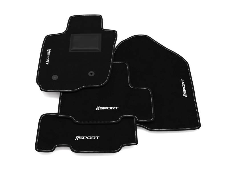 Fußmatten kompatibel mit Toyota RAV4 2006-2013, Sport Stickerei, maßgeschneidertes Auto-Fußmatten-Set, Teppich Set von Somer Car