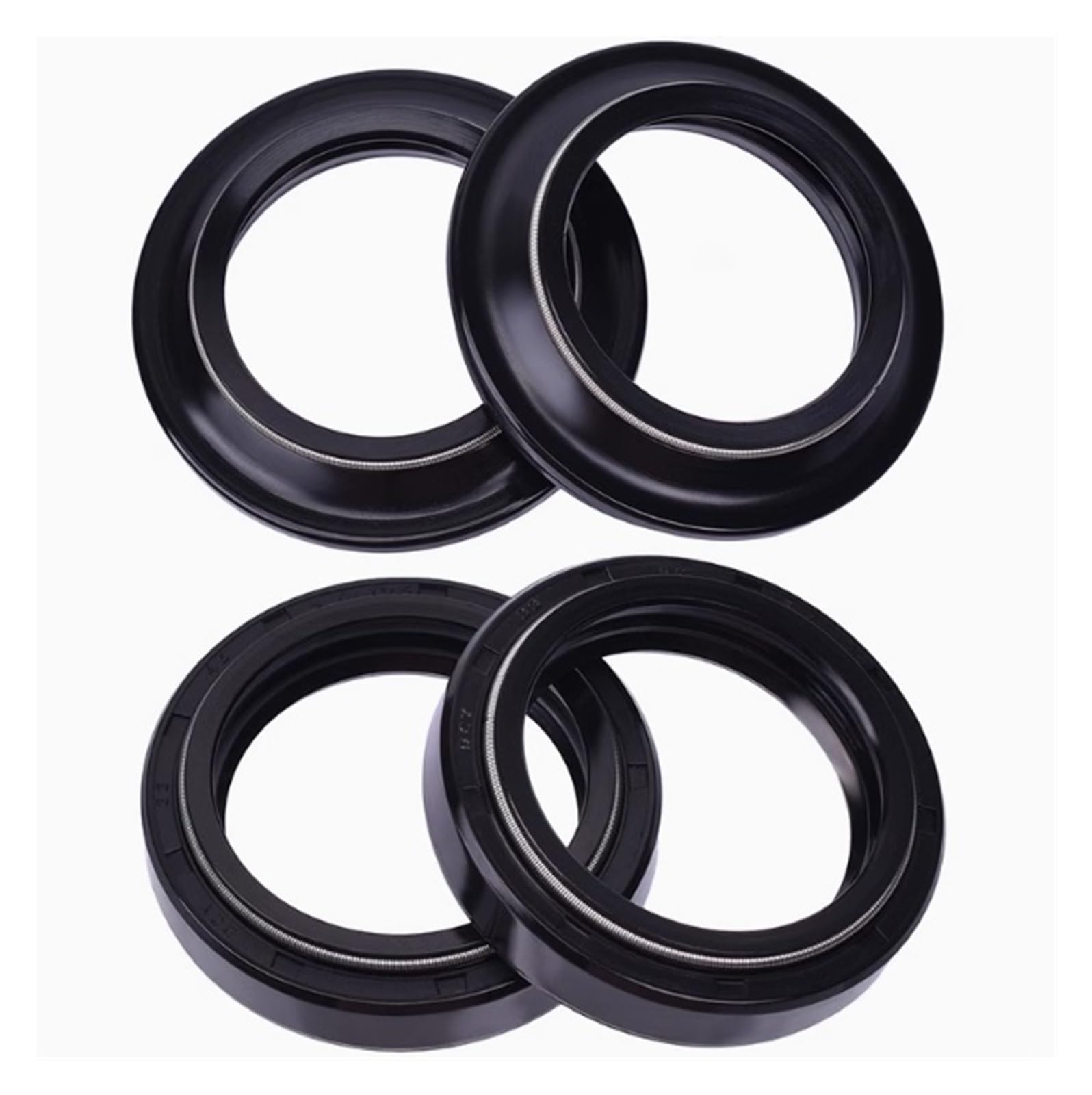 37x49x8 Gabel Öl Staub Dichtung for ZL600 ZL 600 ZX600 Ninja 600R ZX750 GPZ750 ZX1100 GPZ1100(4pcs seal 4pcs cover) von SonGXuan