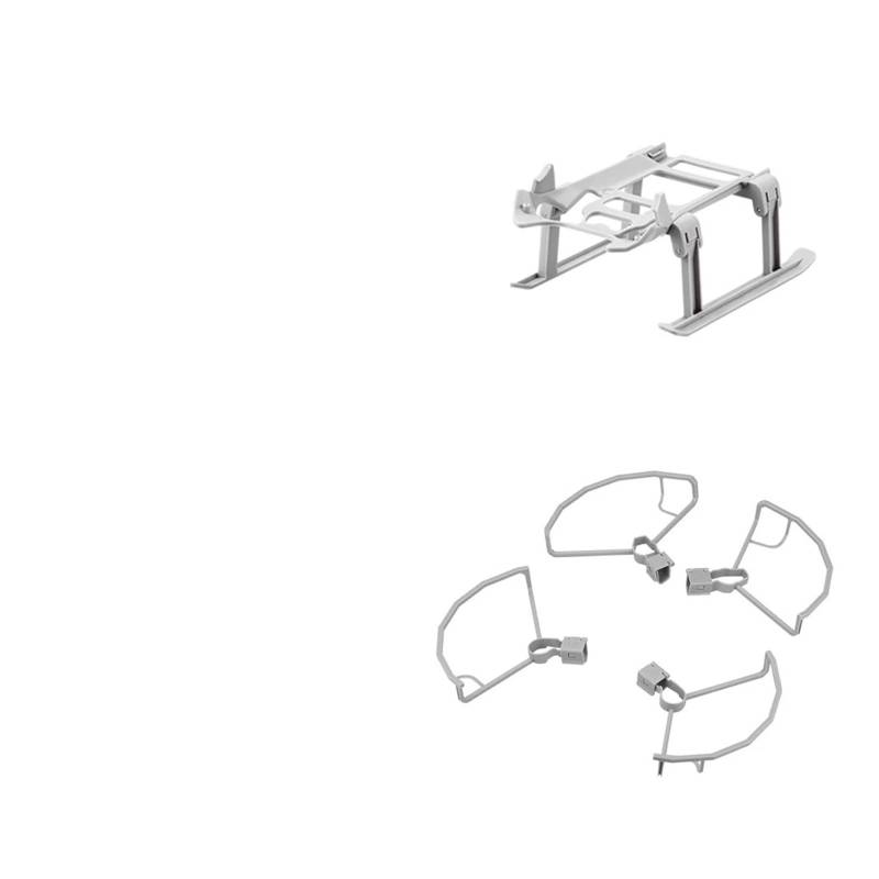 Klappbares Fahrwerk for D/J.-I Mini 3/Mini 3 Pro Drohne, Schnellverschluss, erhöhte Stativverlängerung, Beinschutz, Zubehör(2 in 1 Set A) von SonGXuan