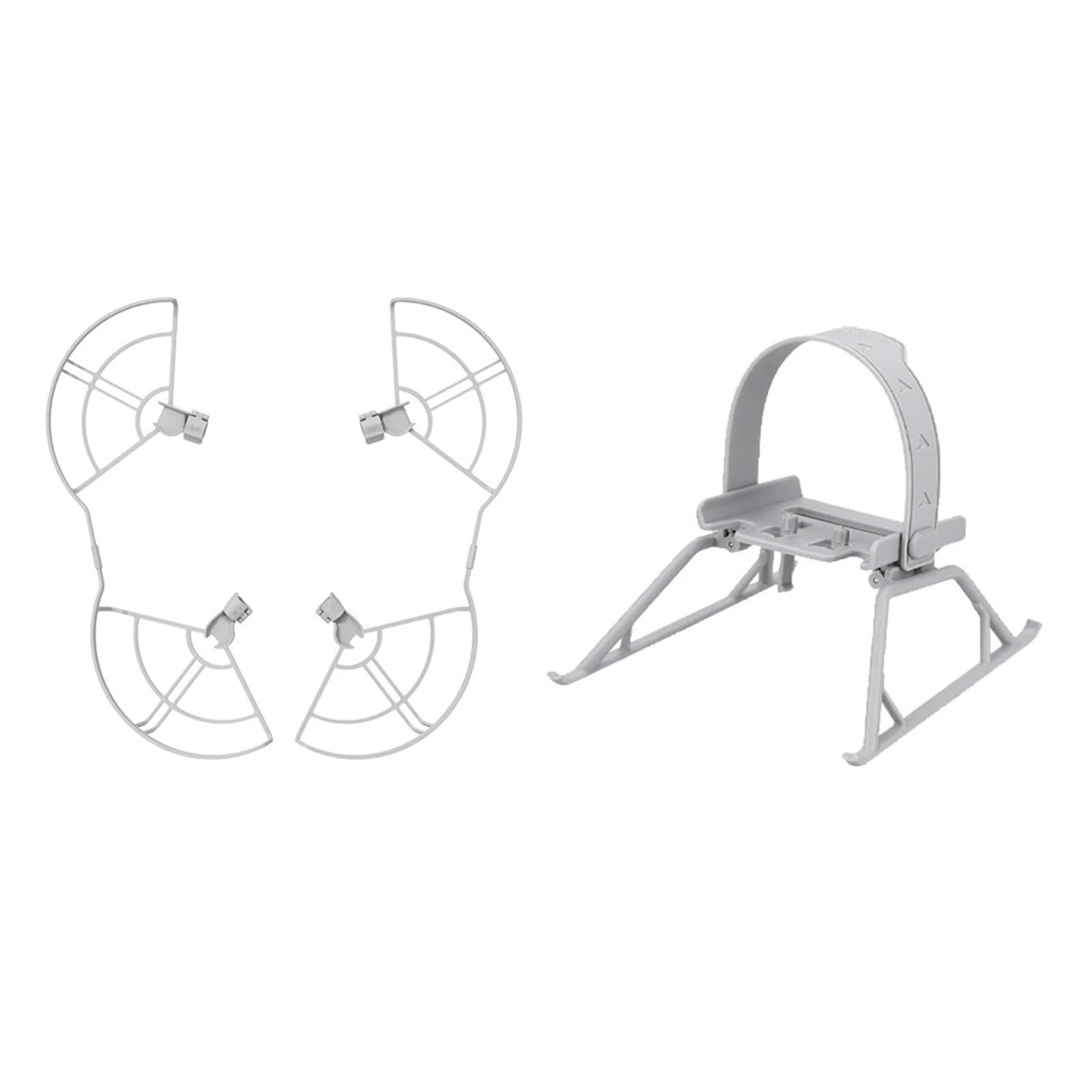 Zusammenklappbares Fahrwerk for D/J.-I Mini 4 Pro Drohne. Leichter, höhenverlängerter Beinschutz for Mini 4 Pro, Schnellspanner-Zubehör(2 in 1 Set) von SonGXuan