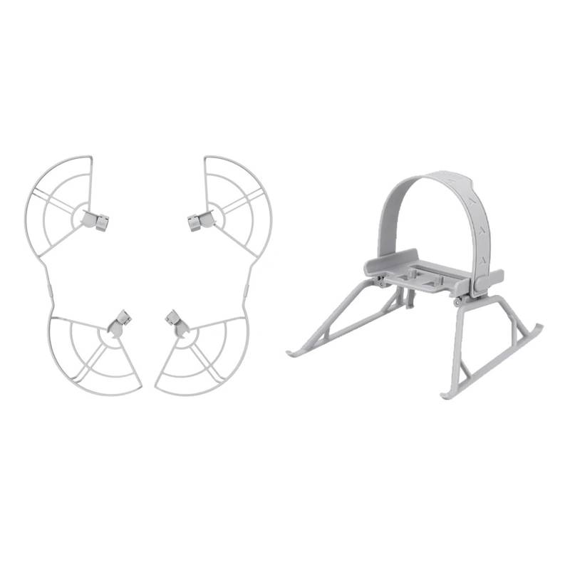 Zusammenklappbares Fahrwerk for D/J.-I Mini 4 Pro Drohne. Leichter, höhenverlängerter Beinschutz for Mini 4 Pro, Schnellspanner-Zubehör(2 in 1 Set) von SonGXuan