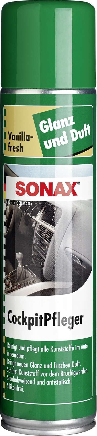 SONAX Cockpitpfleger 400 ml Vanilla-fresh Sprühdose von Sonax