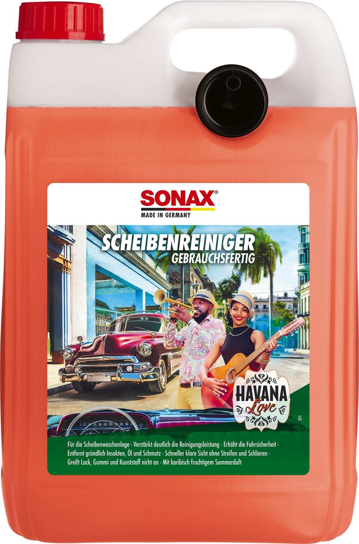 SONAX Scheibenreiniger Havana PET-Kanister 5 Liter Havana Love gebrauchsfertig von Sonax