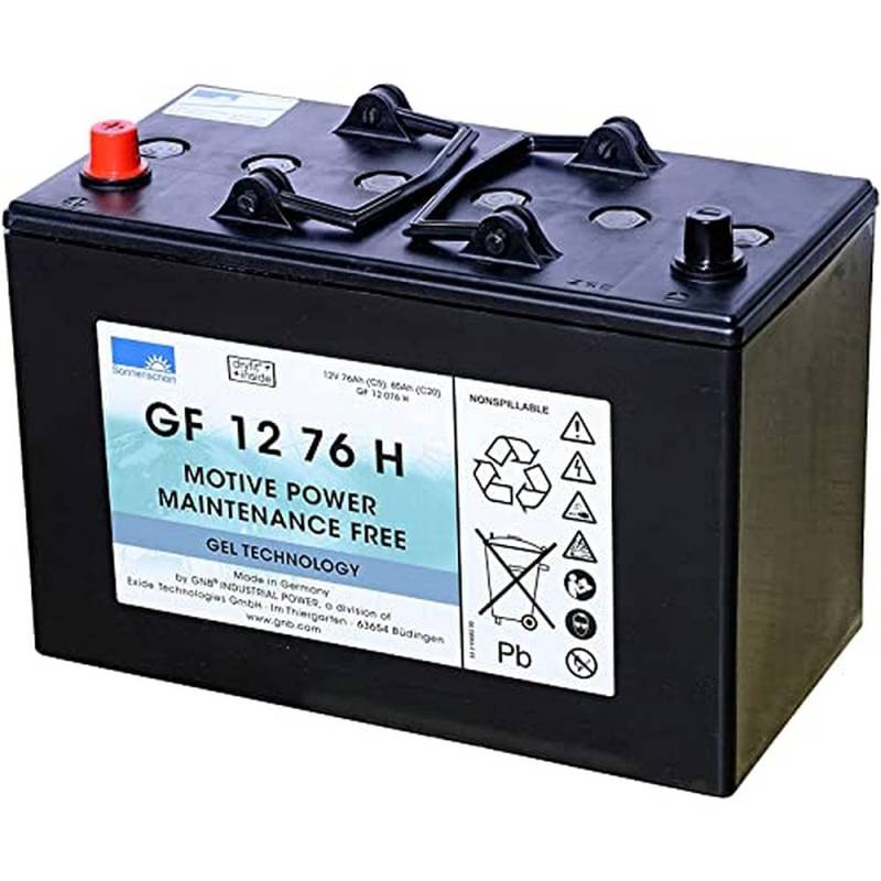 Sonnenschein GF 12 76 H / GF12076H Traktions-Batterie 12V 76Ah Sonnenschein M von Homry